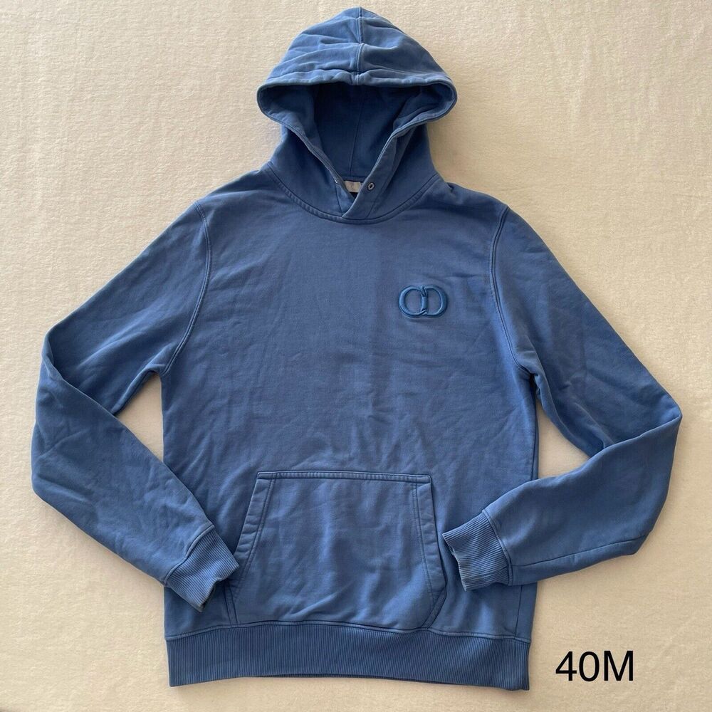 Dior Blue Sweatshirt Classic Pullover Style